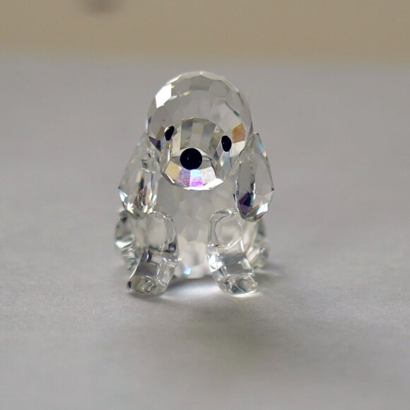 NWT, Swarovsky Silver Crystal, Sitting Beagle - Picture 5 of 11